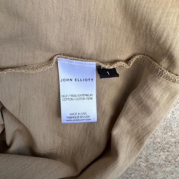 John Elliott Women's Supima Asymmetrical Tee - Picture 9 of 10